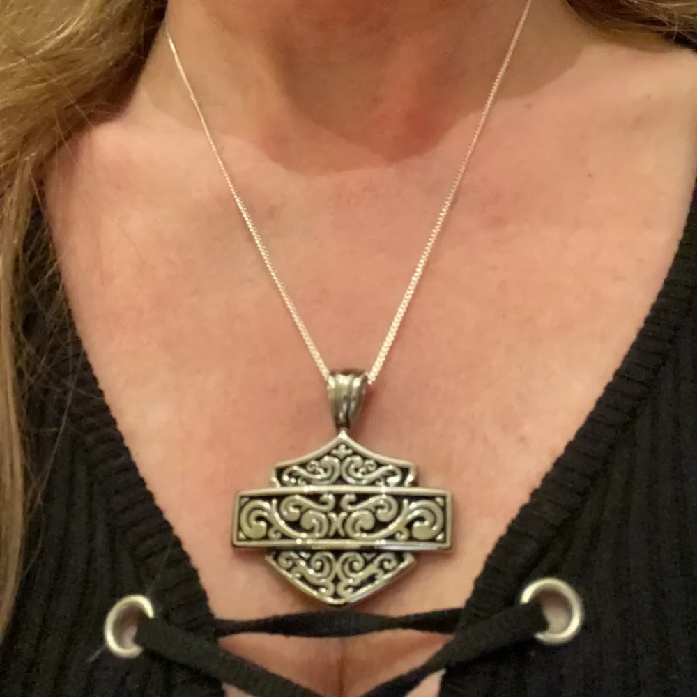 Silver HD Pendant Necklace - Picture 6 of 13
